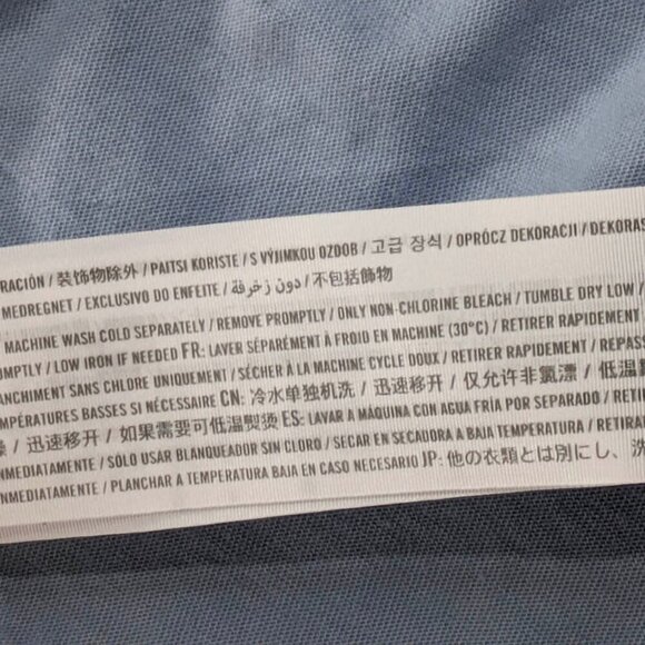 Abercrombie Kids T Shirt 15/16 2 Tone White Blue Short Sleeve Back to School - Picture 11 of 11